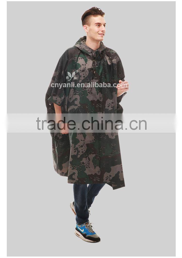 YANLI military poncho raincoat for army or tactical use