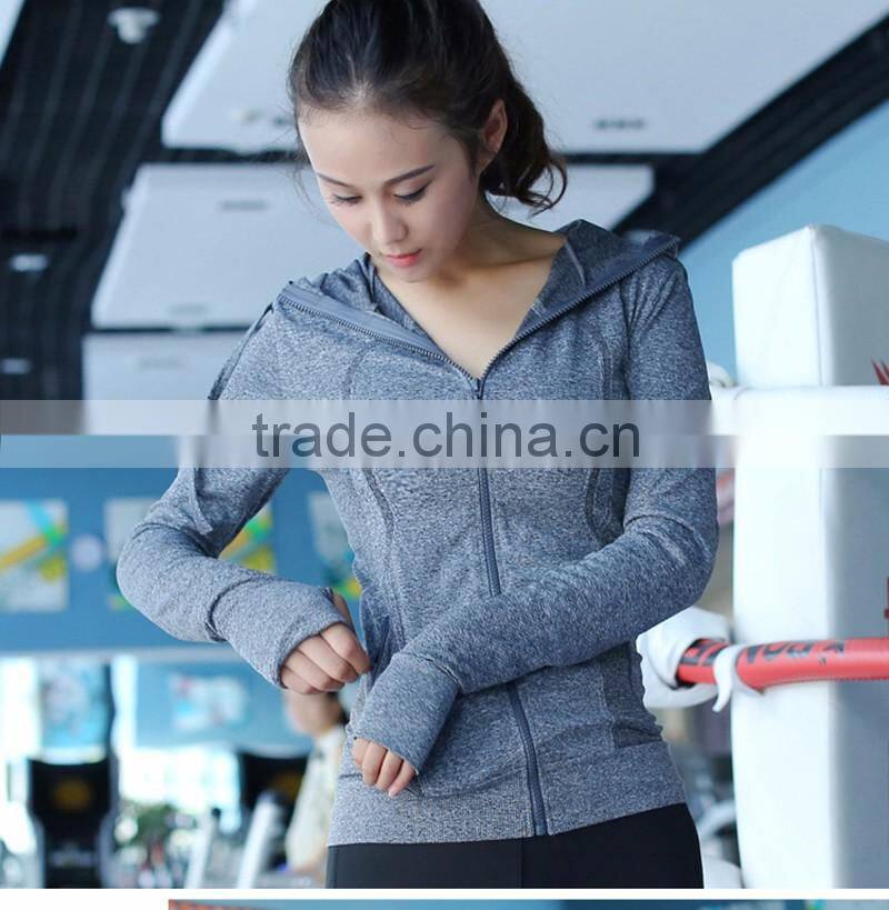 (OEM/ODM Factory) gym Athletic Jacket Yoga Shirt Workout Top