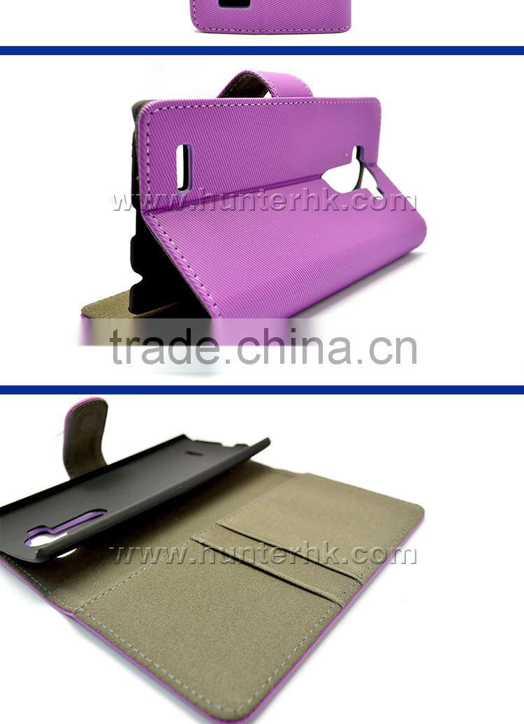 AAA Quality Plain Wallet Case For LGG4