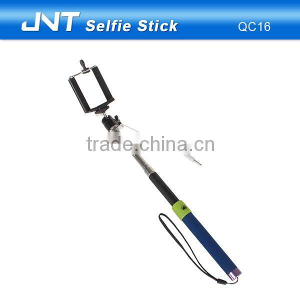 360 degree rotating folding wire selfie stick for phones QC16
