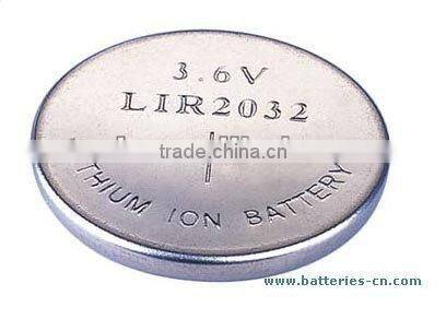 3.6v li-ion rechargeable battery lir2032