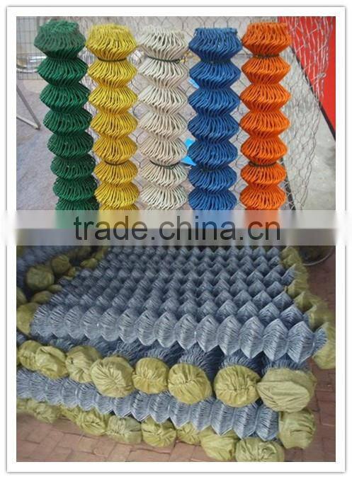 Used pvc coated chain link fence for sale