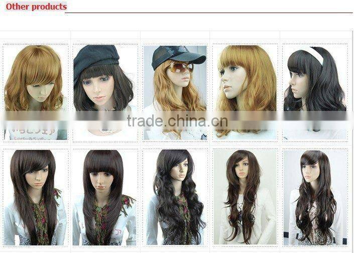 Wholesale wavy hair synthetic wig for cheap