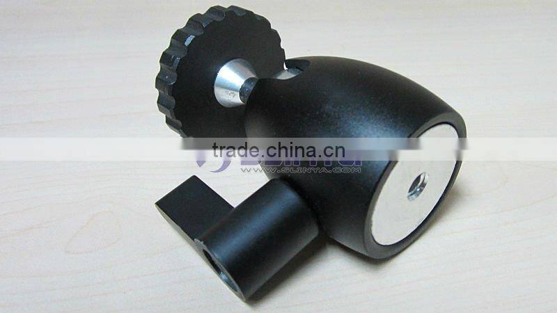 1/4'' Hot Shoe Mount Stand adapter Mini All-Metal Ball Head for Monopod Tripod Light Stand