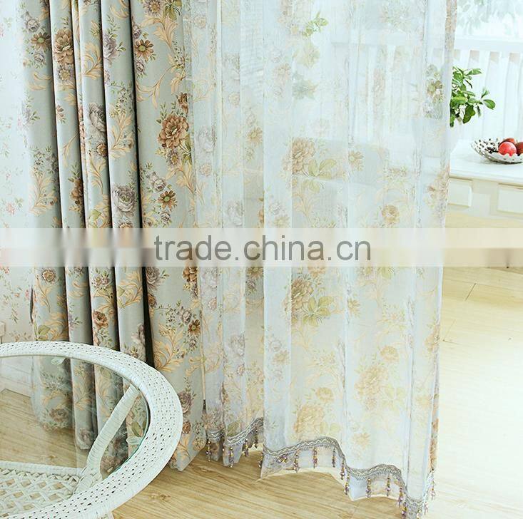 Classic American style garden curtain new light curtain