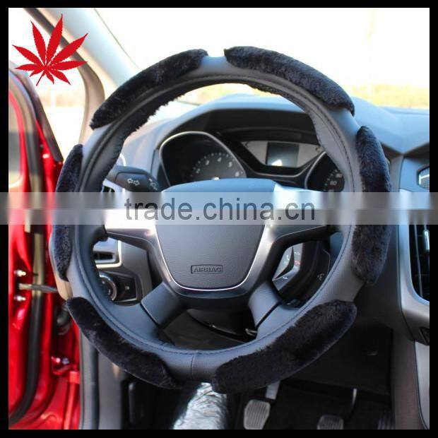 designer sheepskin alcantara steering wheel cover