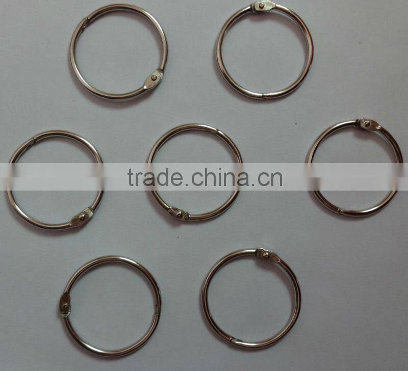 Metal book split ring