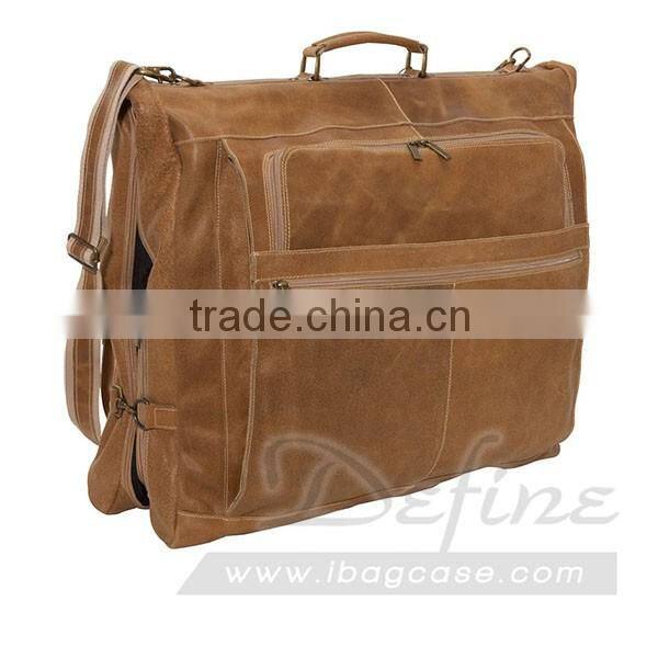 Suit Garment Bag foldable Suit Packaging Bags For Dress with pockets