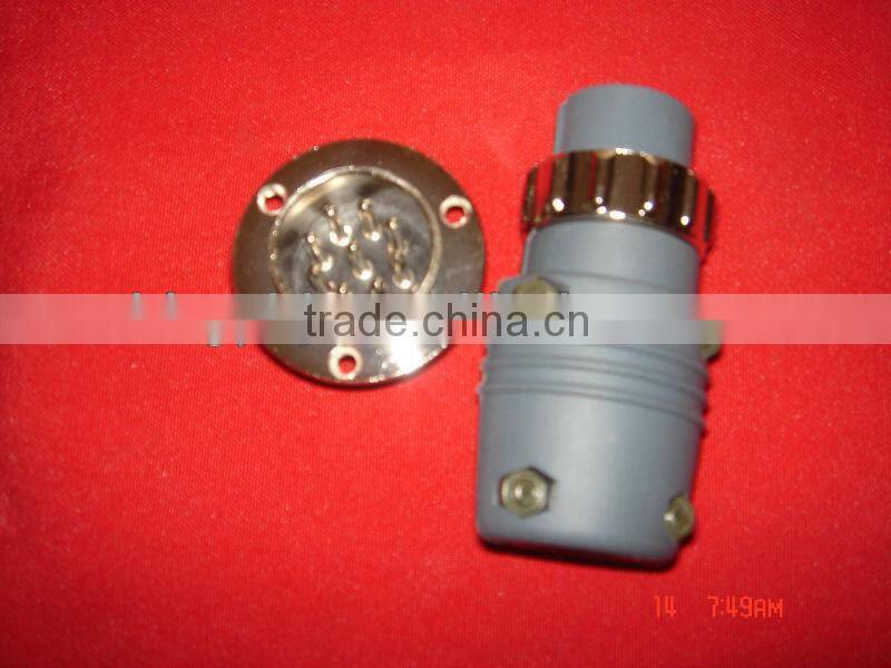 six pin cable plug in welding welding cable connector