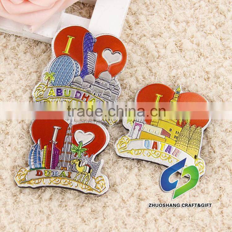 3D aluminum foil paper fridge magnet