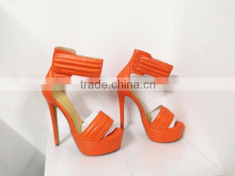 Ankle Strap Fancy Sandals China Catwalk Factory 16CM Sky High Platform Women High Heel Sandals Ladies