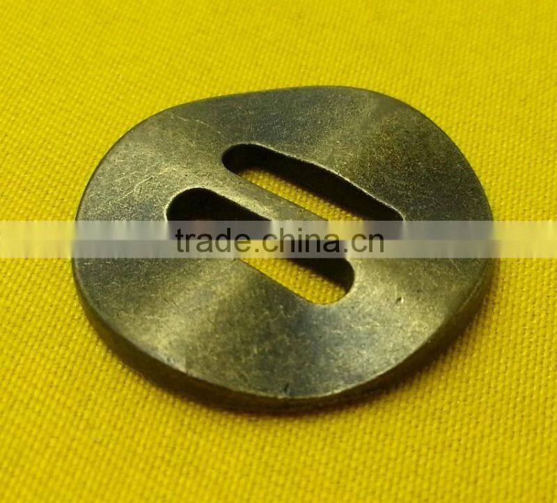 Rectangle Shape Holes Metal Sew-on Button For Jackets -- MS2392