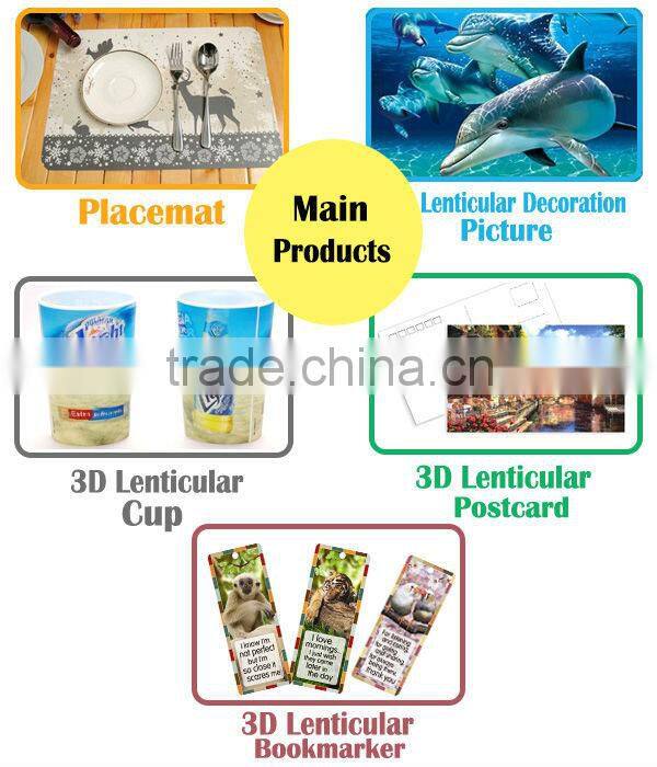 3D lenticular fan, custom print promotional hand fan