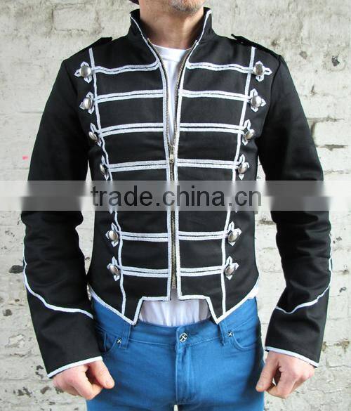 MILITARY PARADE JACKET GOTH WITH SATIN TRIM
