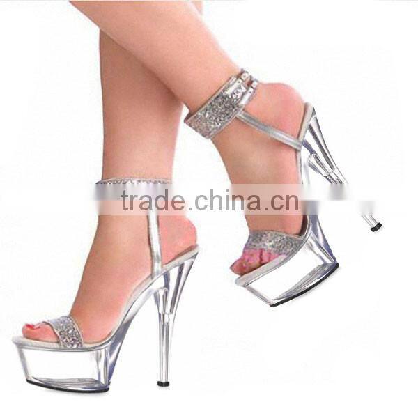 Wholesale sexy pointe shoes fashion lady party sandals fashion fancy heel sandals