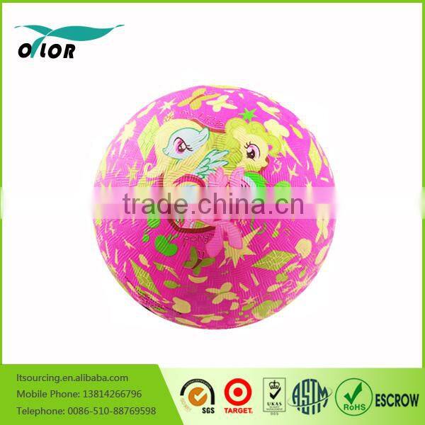 Custom kid toy rubber playground ball