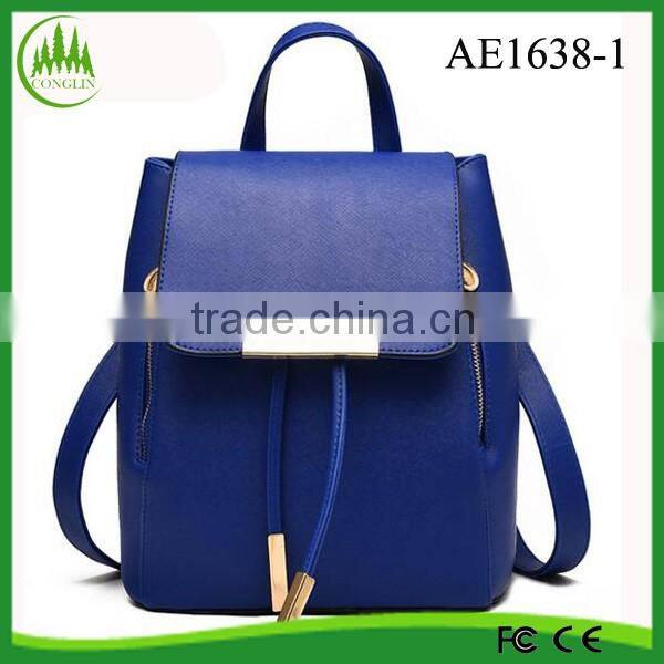 New Product for 2016 Yiwu Manufacture Leather Beautiful Girls School Bags