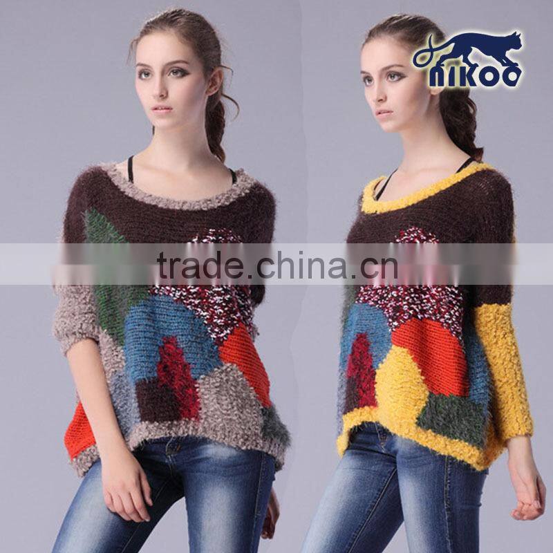 Custom Fashion Women Wool Knitted Sweater for Wholesale