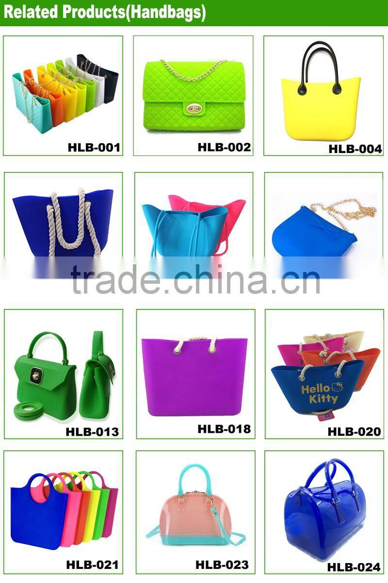 Candy Color Women Waterproof Silicone Mini Tote Coin Purses Hand Carry Money Bags With Zipper