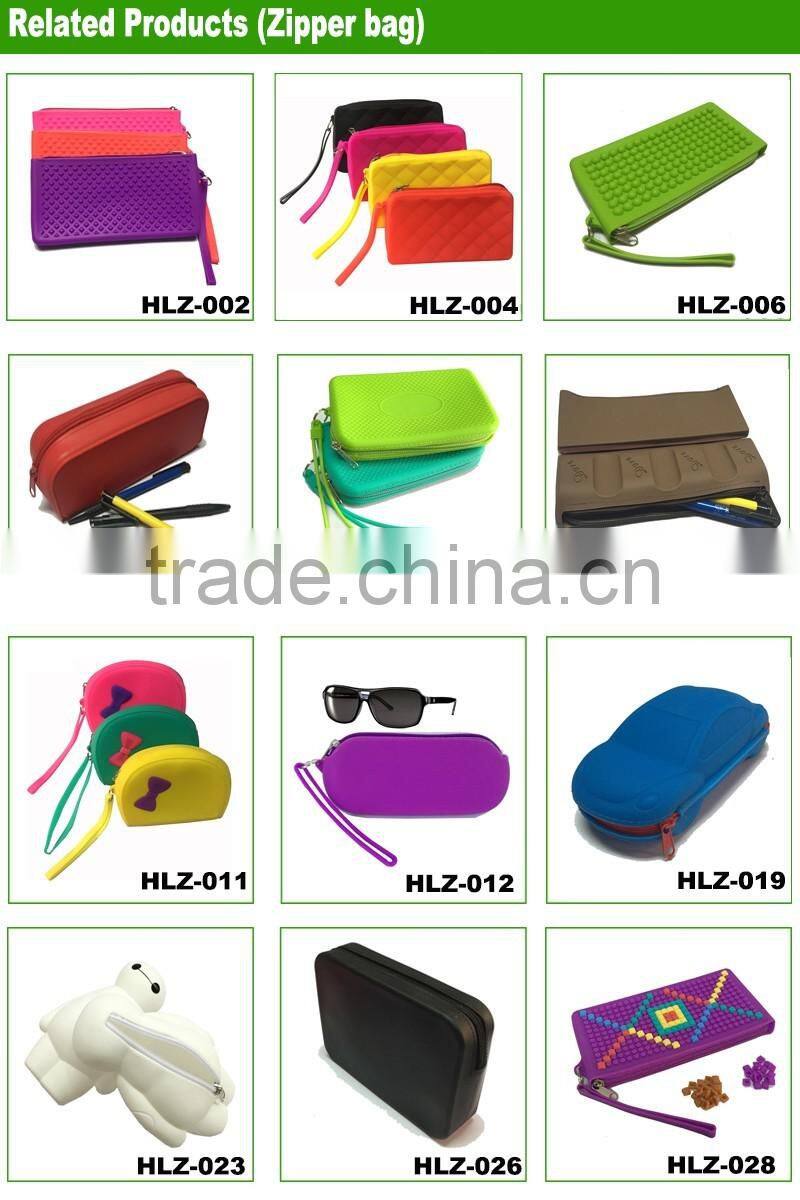 Fashionable Zipper Key Bag Korean Style Animal Cartoon Shape Silicone Coin Purse