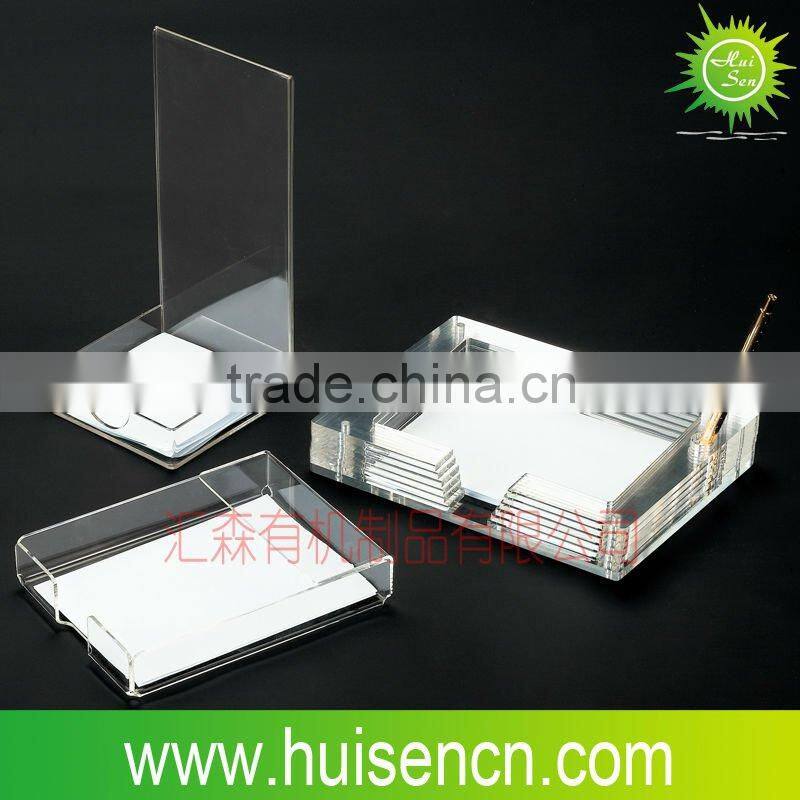 OEM acryklic desk organizer for office stationery