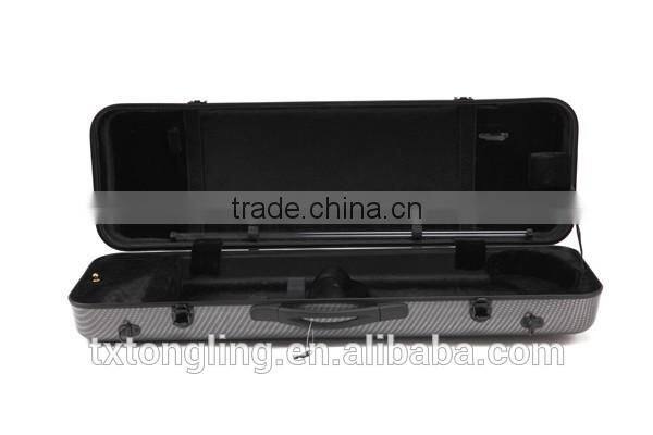 Silver Color Oblong Full Size Violin Hard Case TL-33