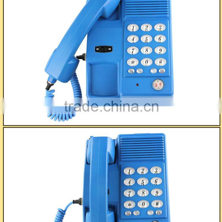 tough blinking keyboard waterproof industrial telephone