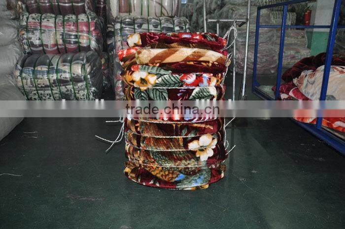1Ply Printed Raschel Blanket/Korean Mink Blanket
