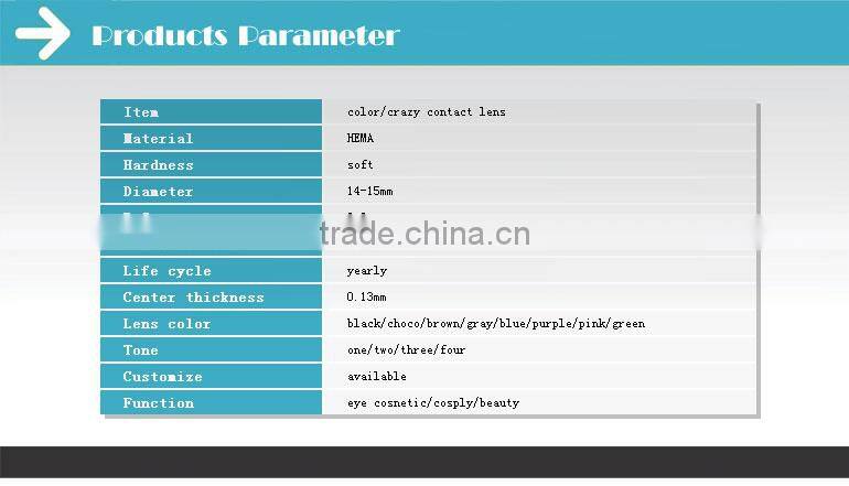 Hot selling Halloween contact lenses in 2016 Freshweb Wholesale Crazy contact lens supplier