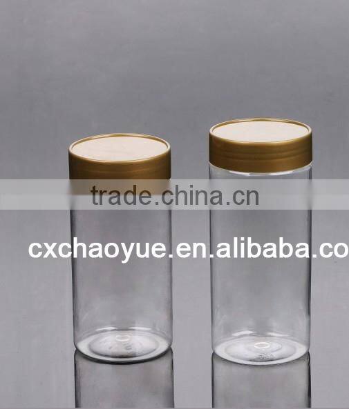 Plastic Food Grade Cylindrical pet plastic bottle