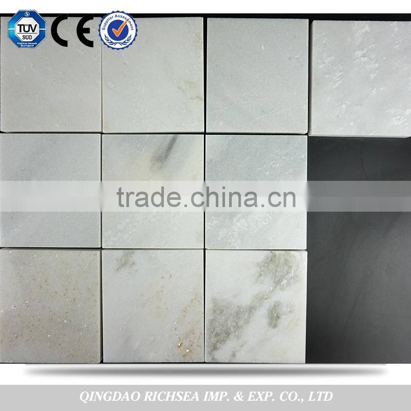 Cloudy grey wall decorate marble slab