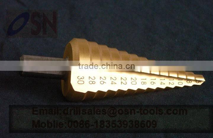 High Performance HSS Step Drill for Metal Drilling Use