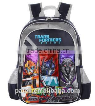 Custom design transformers school bag paypal accepted