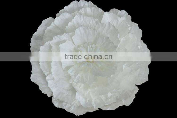 Hot Sale artificial paper flowers, tissue paper flower for wedding decoration