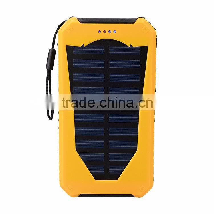 2016 NEWEST product and stylish mobile solar power bank charger 8000mah