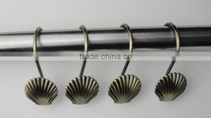 Zinc alloy shower curtain hooks/iron hook, good quality hook,curtain accessory