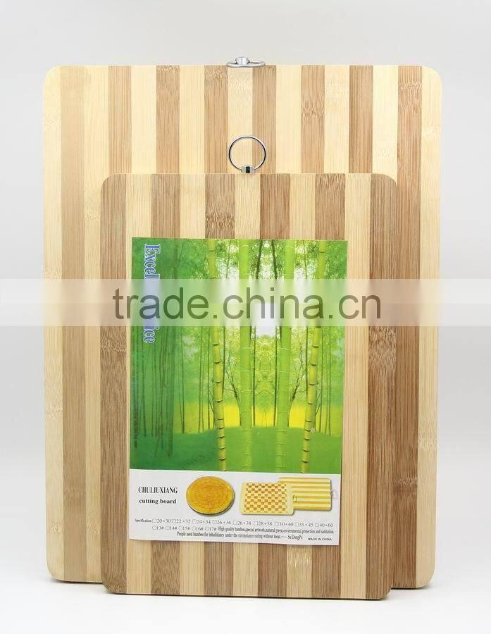 3pc bamboo cutting board set round cutting board, rect cutting board