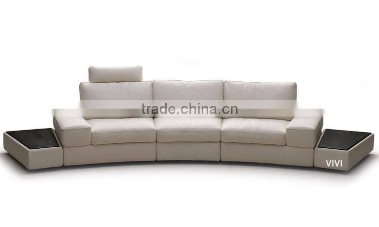 American style R104 with 2 armrest table modern curved sofa