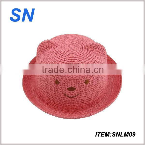 good quality customize girls peru straw hats