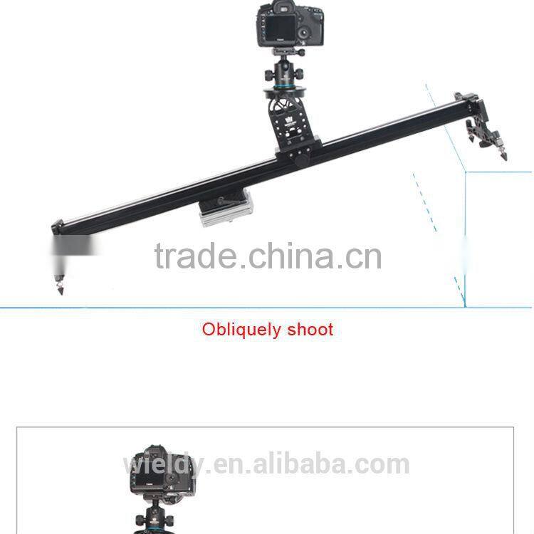 Portable Wieldy Load 8 Kg Video DSLR Slider Pan Tilt Head Rail for 5D2 5D3