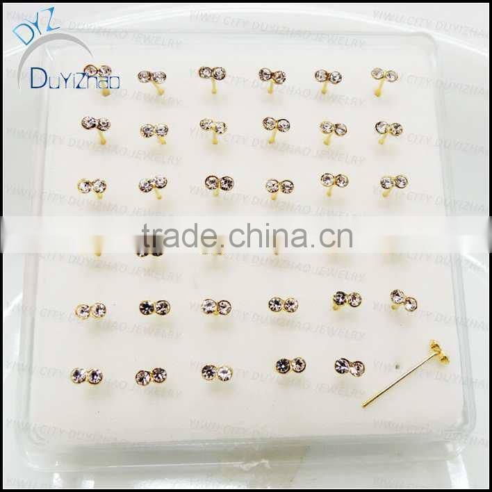 fashion silver nose pins piercing jewelry