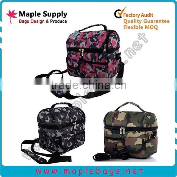 Camo diaper bag with PVC organizer