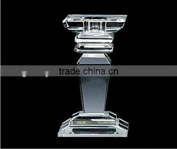 wholesale pillar crystal candle holder