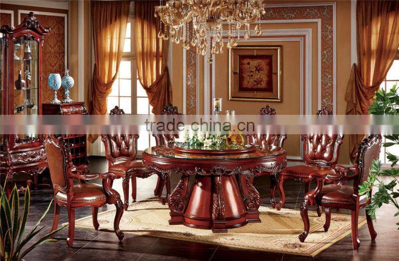 traditional wood carved dining set,antique wooden dining room