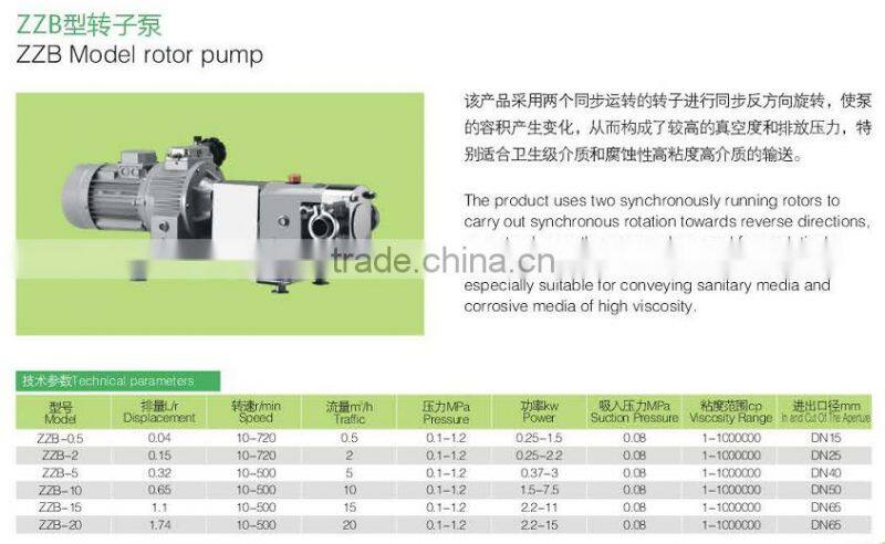 ZZB rotor pump