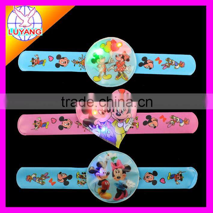 2015 LED soft pvc led slap bracelet for promotion gift PP003