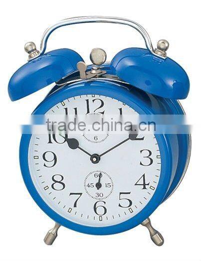 3.5 inch metal case mechanical alarm clock