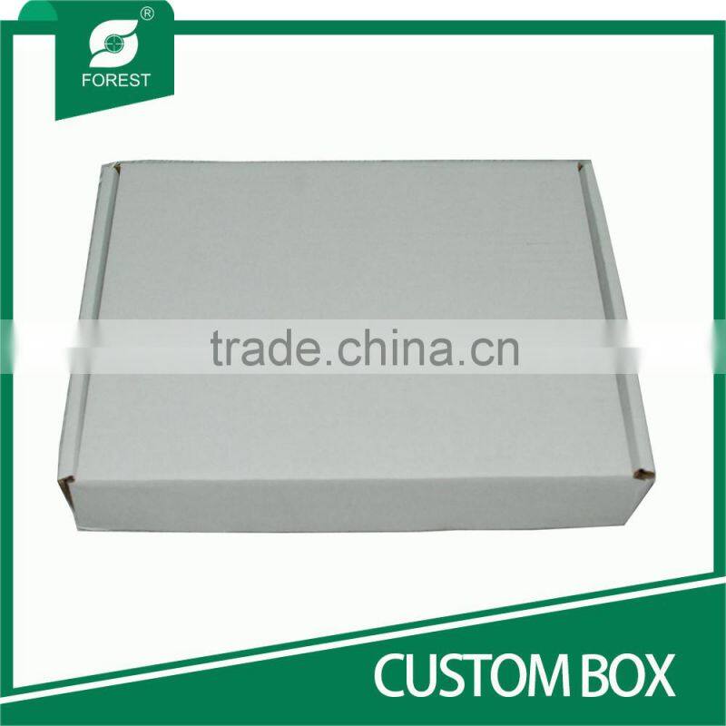 SINGLE WALL FOLDING WHITE CUSTOM PAPER BOX WITH OEM PRINTING