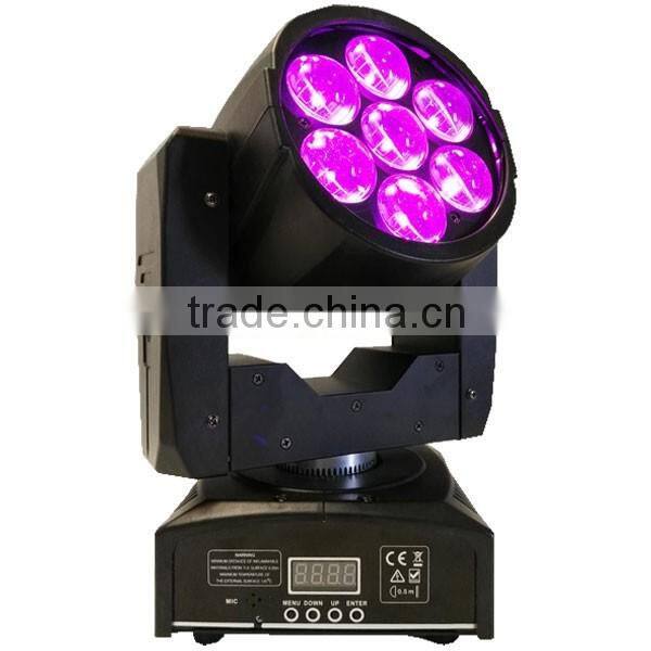 7x12w rgbw led stage light / zoom led moving head light