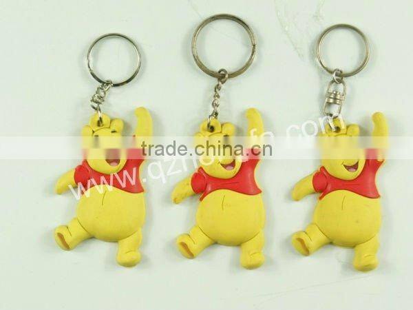Promotion gifts 3d Soft PVC Keychain Chrismas Keyring